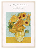 Vase With Twelve Sunflower Print | V. Van Gogh Inspired Wall Art - Larosier Prints