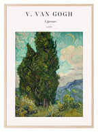 Cypresses Print | V. Van Gogh Inspired Wall Art - Larosier Prints