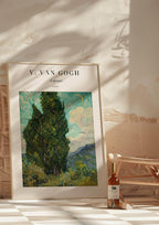 Cypresses Print | V. Van Gogh Inspired Wall Art - Larosier Prints