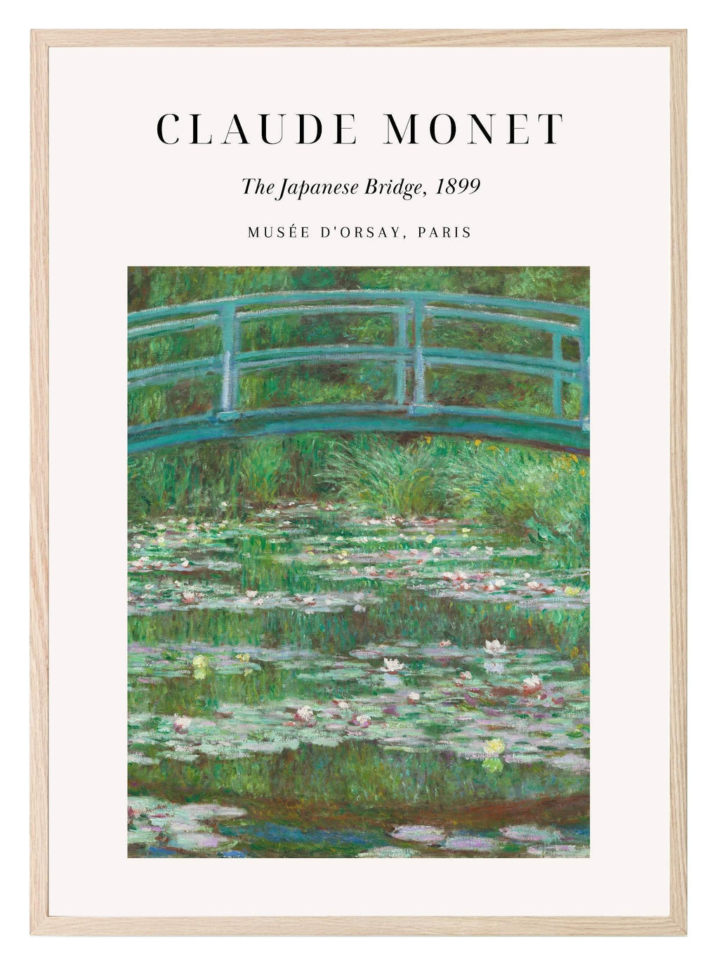 The Japanese Bridge Print | Claude Monet Inspired Wall Art - Larosier Prints
