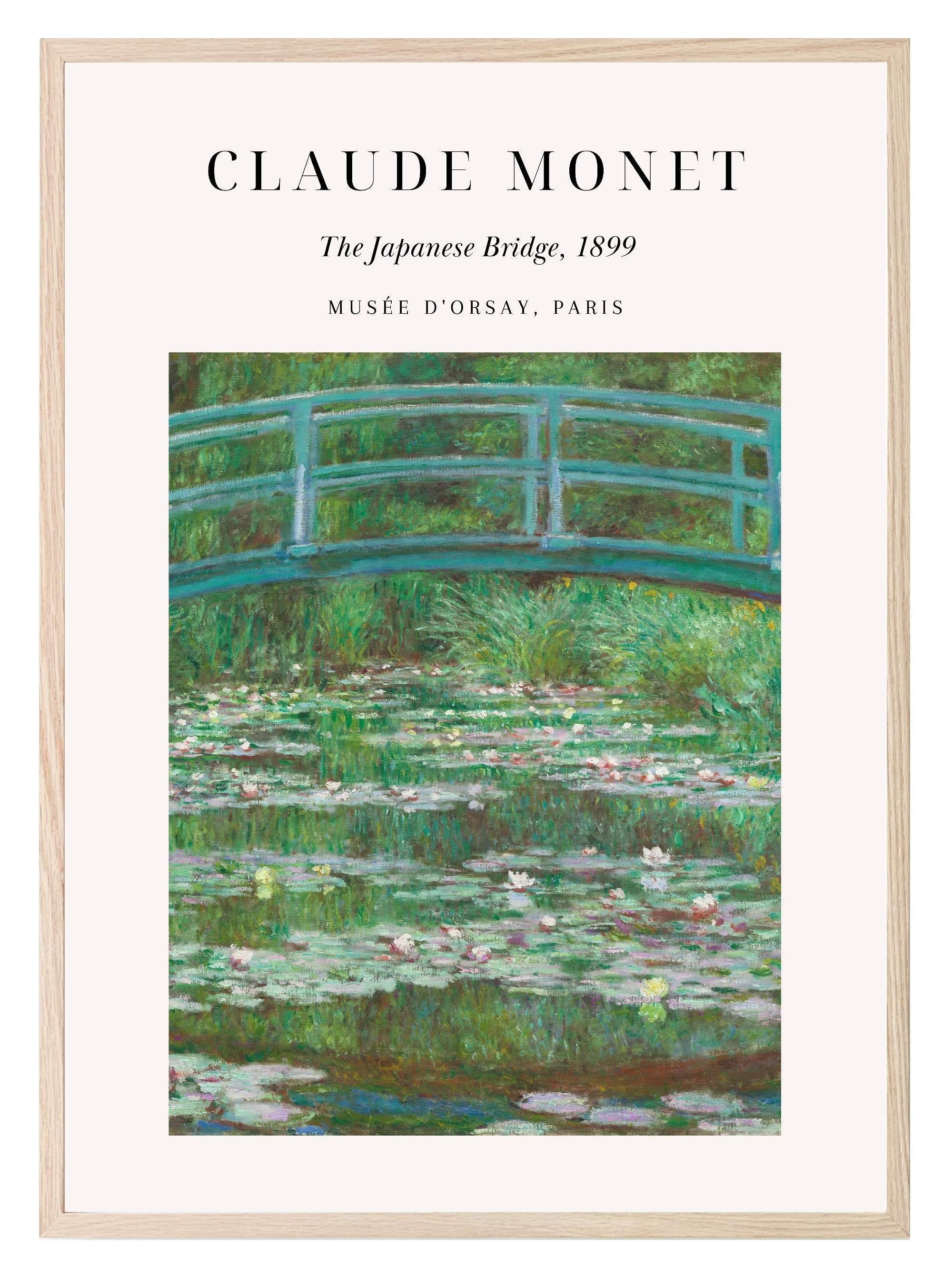 The Japanese Bridge Print | Claude Monet Inspired Wall Art - Larosier Prints