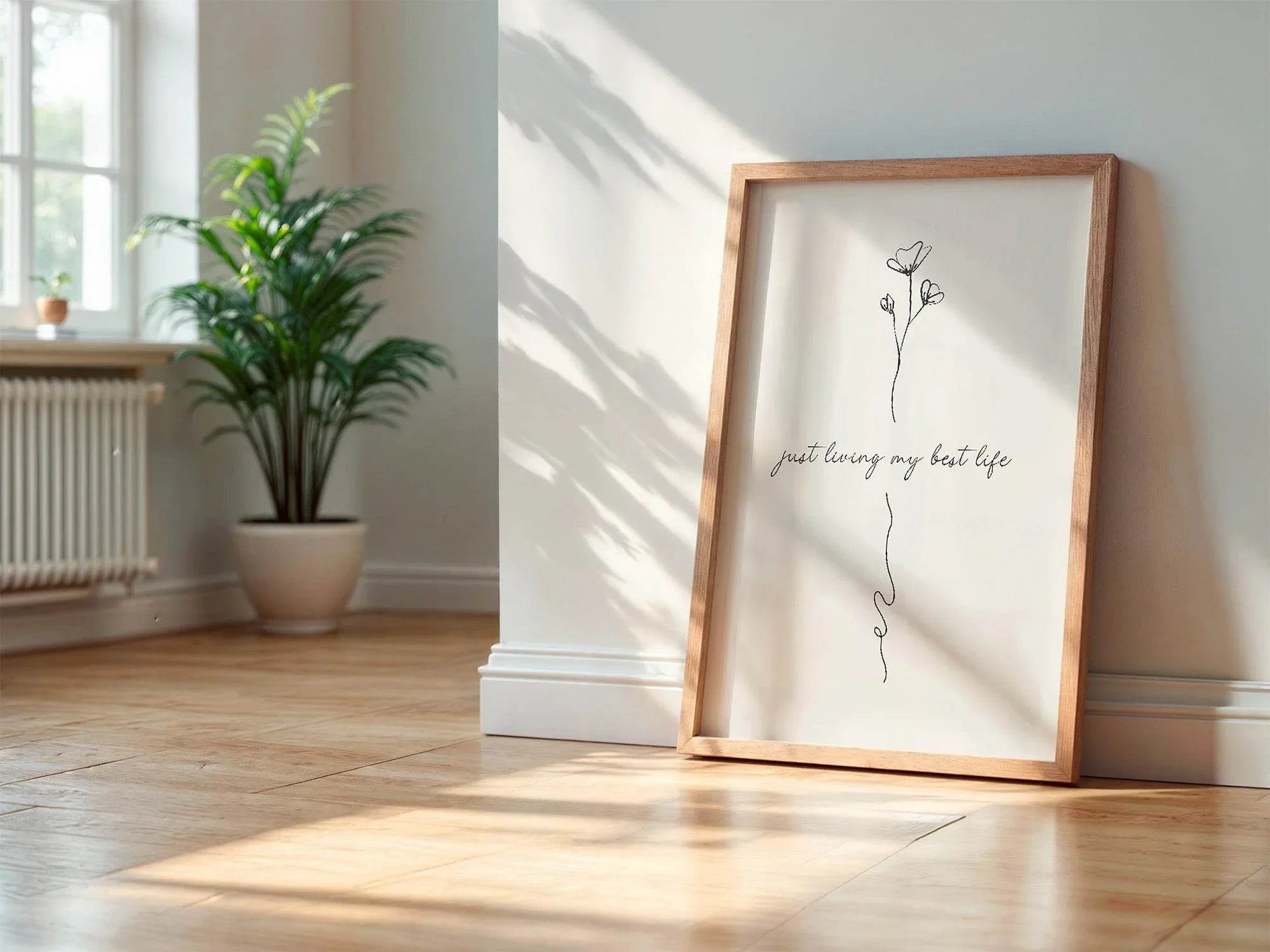 Just Living My Best Life Wall Art Print - Larosier Prints