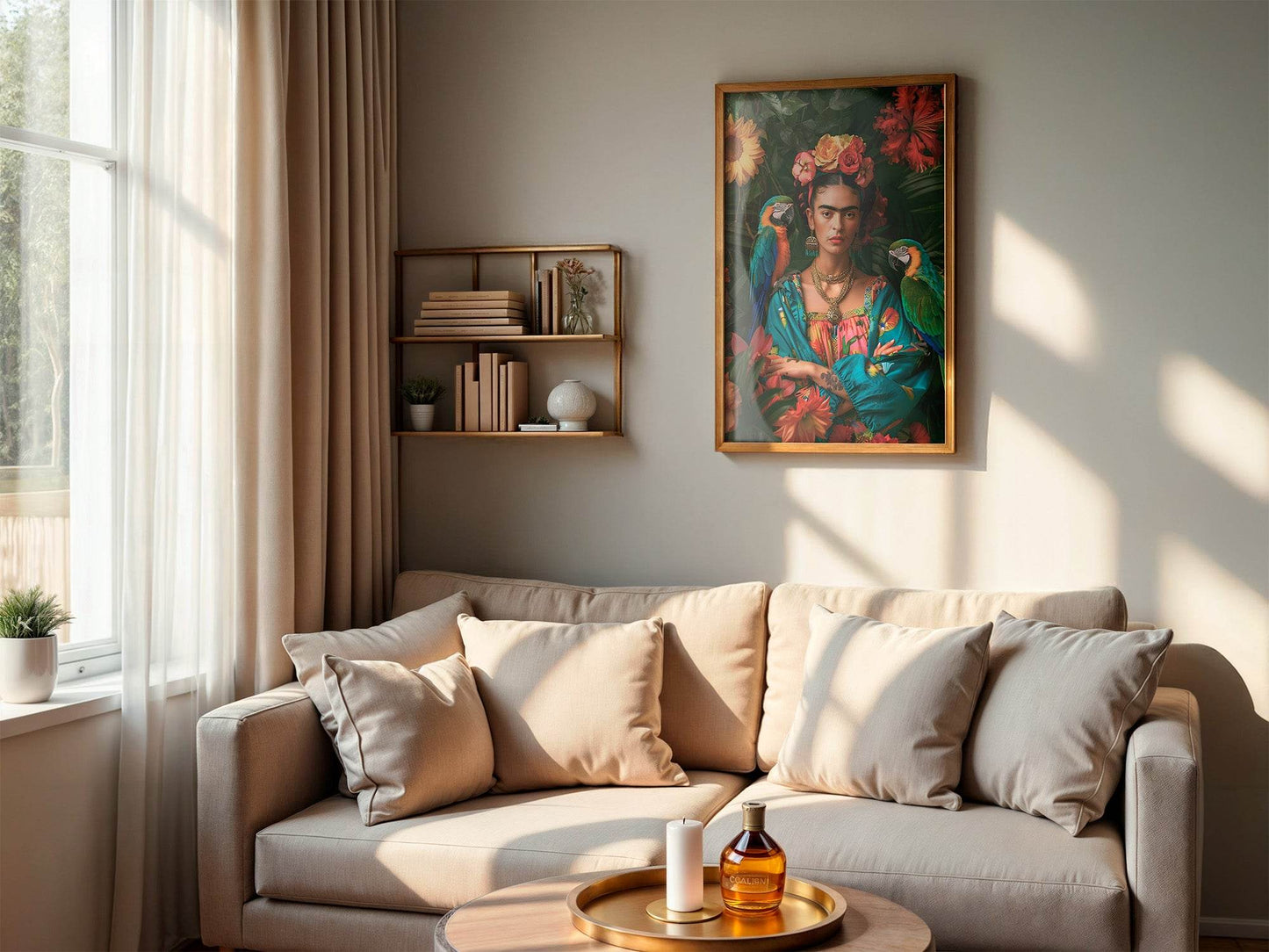 Frida Kahlo Inspired Wall Art Print | Feminist Artwork