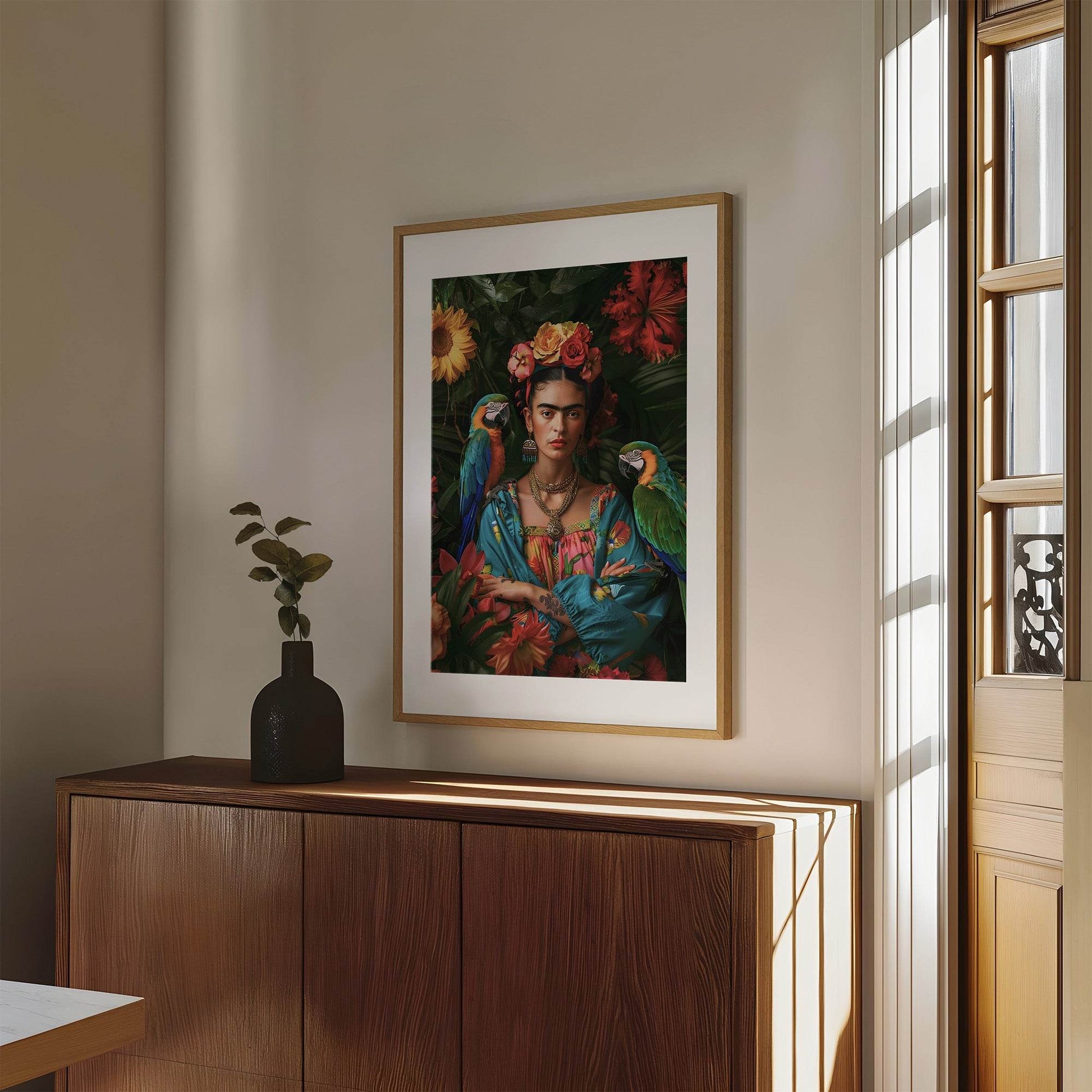 Frida Kahlo Inspired Wall Art Print | Feminist Artwork
