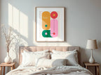 Bauhaus Inspired Wall Art Print | Modern Artwork | Colourful - Larosier Prints