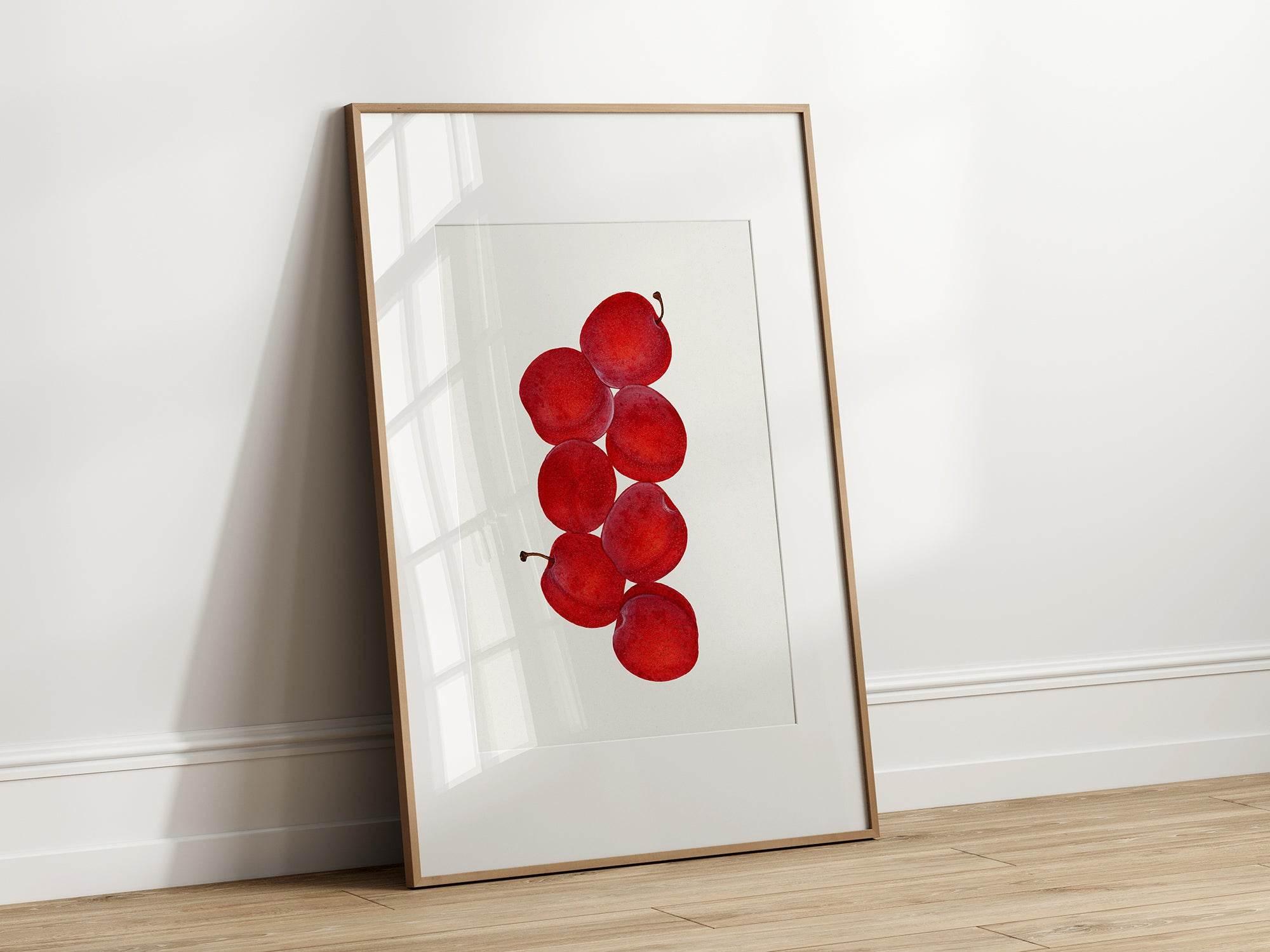 Plums Print | Vintage Wall Art - Larosier Prints