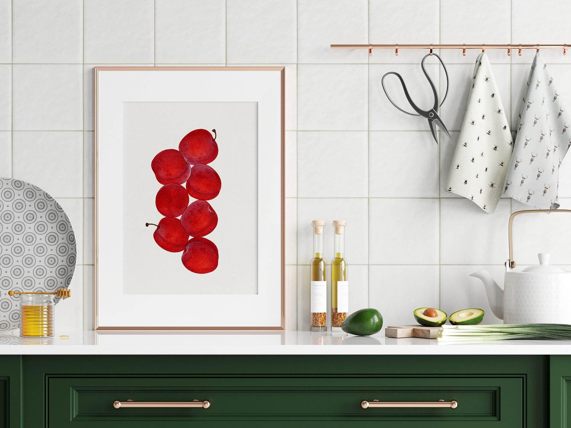 Plums Print | Vintage Wall Art - Larosier Prints