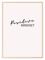 Positive Mindset Print | Motivational Wall Art | Modern Typography Quote - Larosier Prints