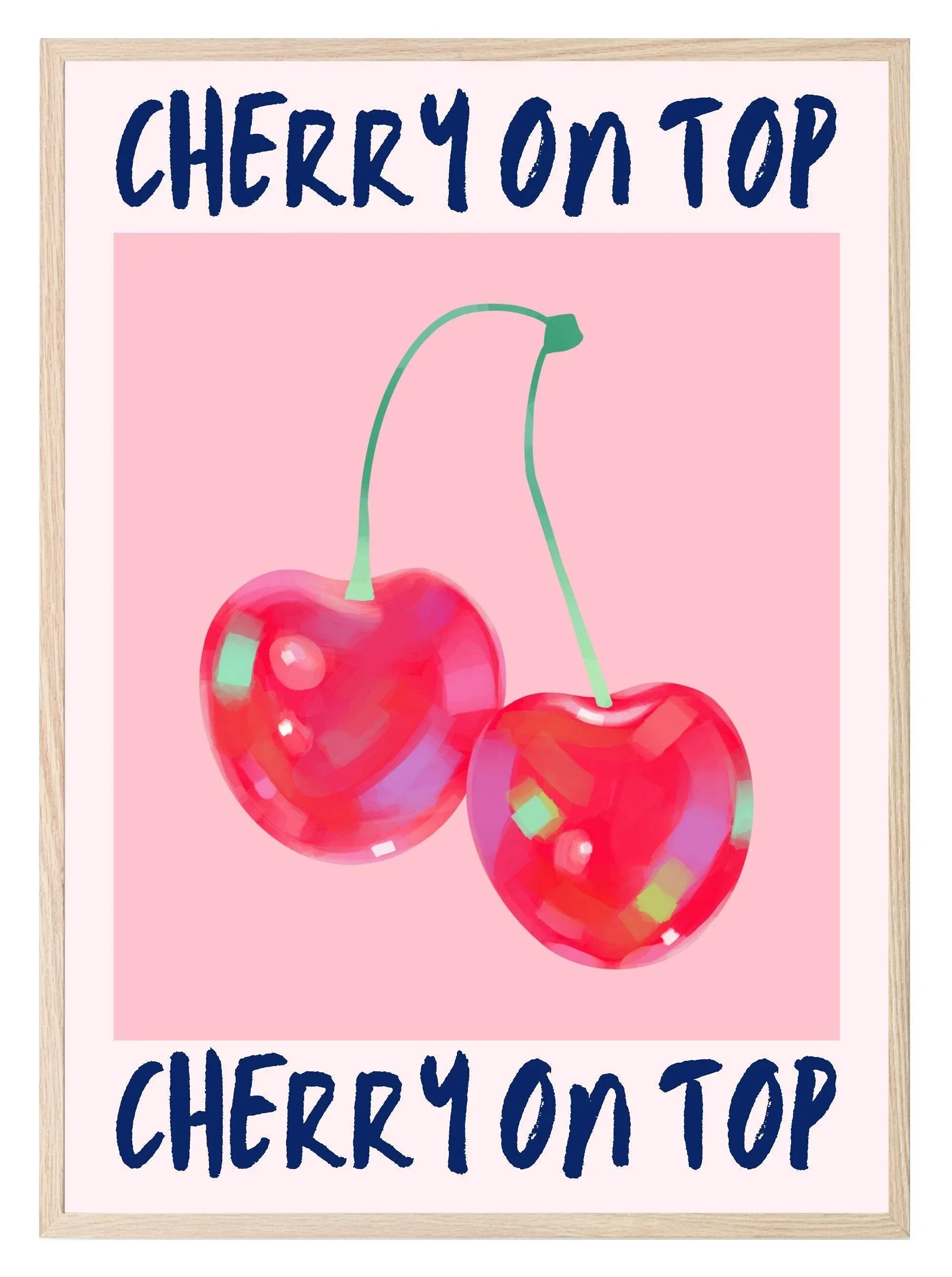Cherry on Top Print | Coquette Wall Art - Larosier Prints