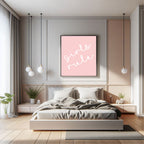 Girls Rule Print | Fun Pink Kids Wall Ar