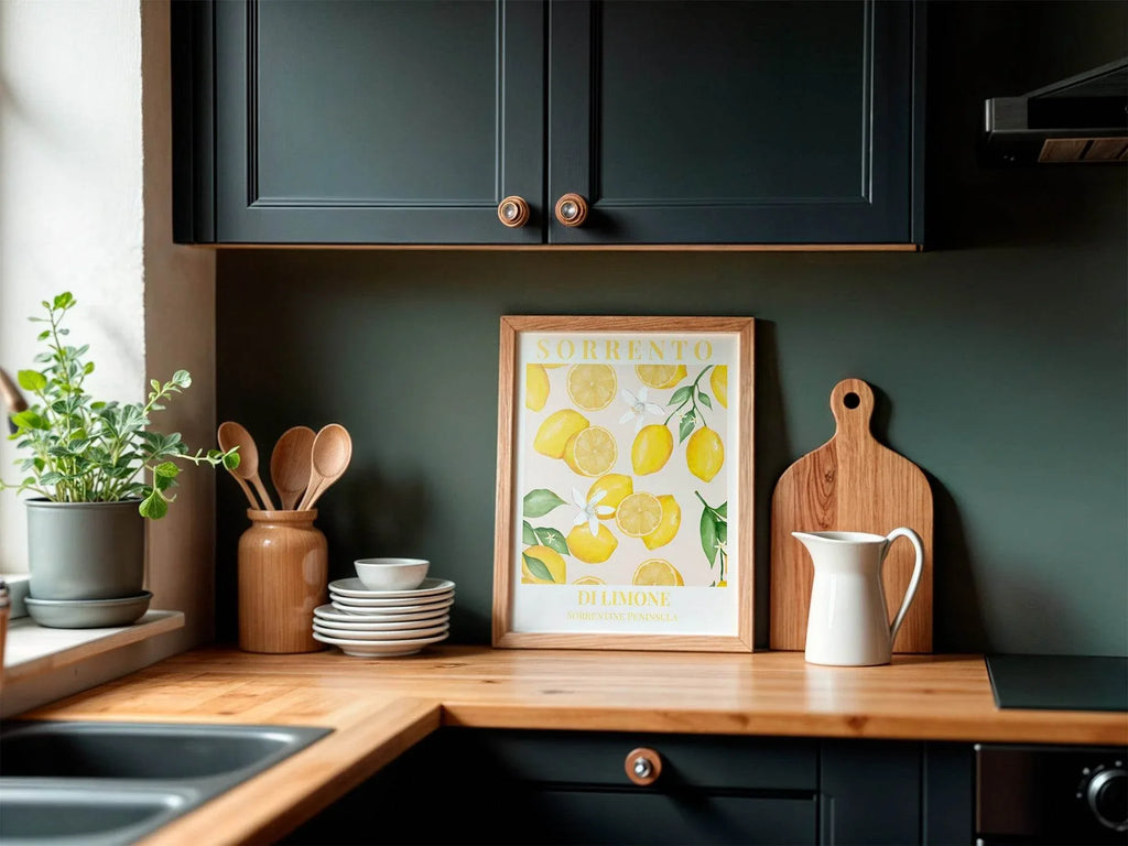 Sorrento Di Limone Print | Sorrentine Peninsula Citrus Art | Mediterranean Style - Larosier Prints