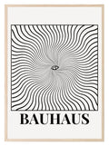 Bauhaus Optical Illusion Print | Black & Beige - Larosier Prints