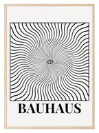 Bauhaus Optical Illusion Print | Black & Beige - Larosier Prints
