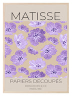 Papiers Découpés Berggruen & Cie Print | Matisse Classic Inspired Art | Purple - Larosier Prints