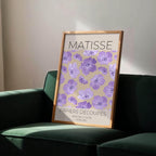 Papiers Découpés Berggruen & Cie Print | Matisse Classic Inspired Art | Purple - Larosier Prints