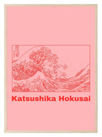 Katsushika Hokusai Print | The Great Wave in Pink | Japanese Wall Art - Larosier Prints