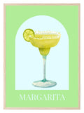 Margarita Print | Green & Blue | Modern Cocktail Wall Art - Larosier Prints