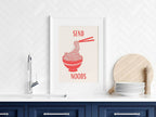 Send Noods Print | Funny Kitchen Wall Art | Noodle-Themed Food Print - Larosier Prints