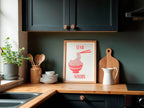 Send Noods Print | Funny Kitchen Wall Art | Noodle-Themed Food Print - Larosier Prints