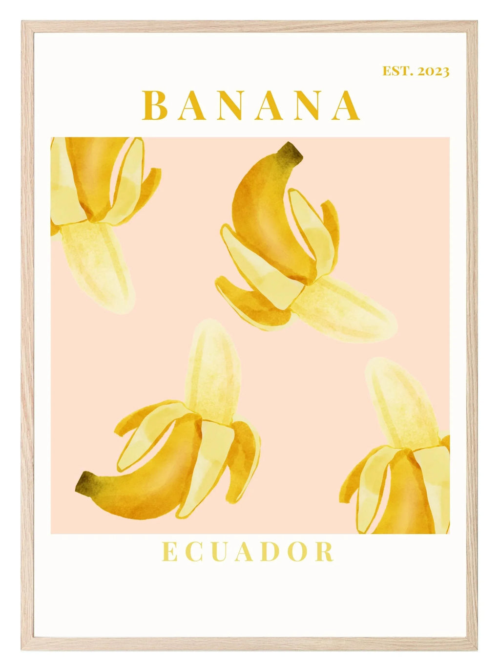 Banana Ecuador Print | Tropical Fruit Wall Art - Larosier Prints