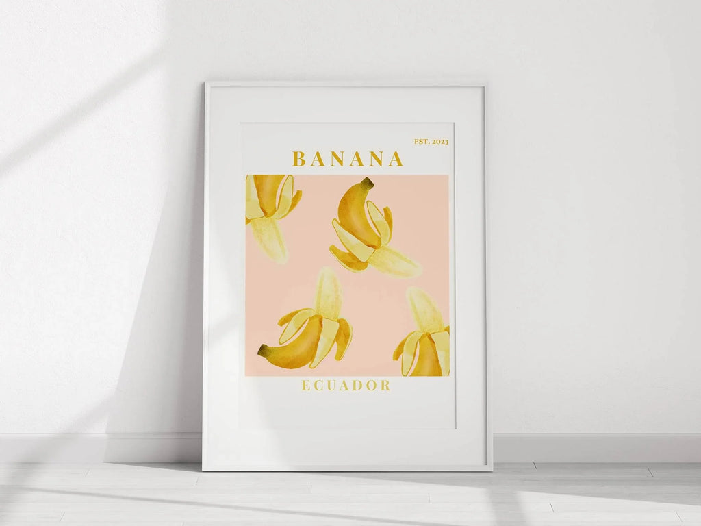 Banana Ecuador Print | Tropical Fruit Wall Art - Larosier Prints