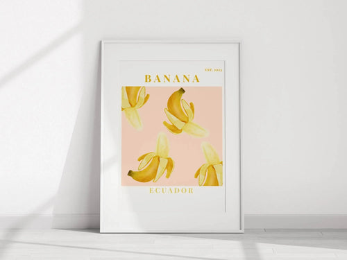 Banana Ecuador Print | Tropical Fruit Wall Art - Larosier Prints