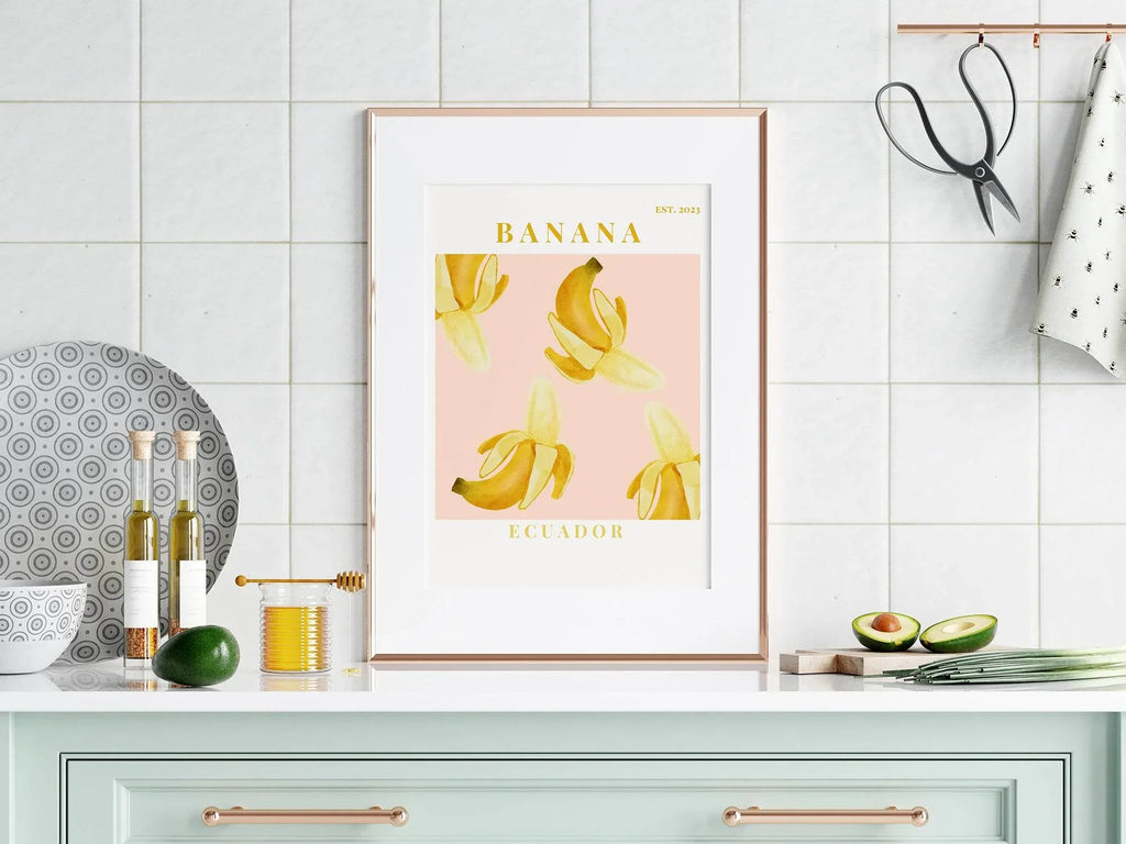 Banana Ecuador Print | Tropical Fruit Wall Art - Larosier Prints