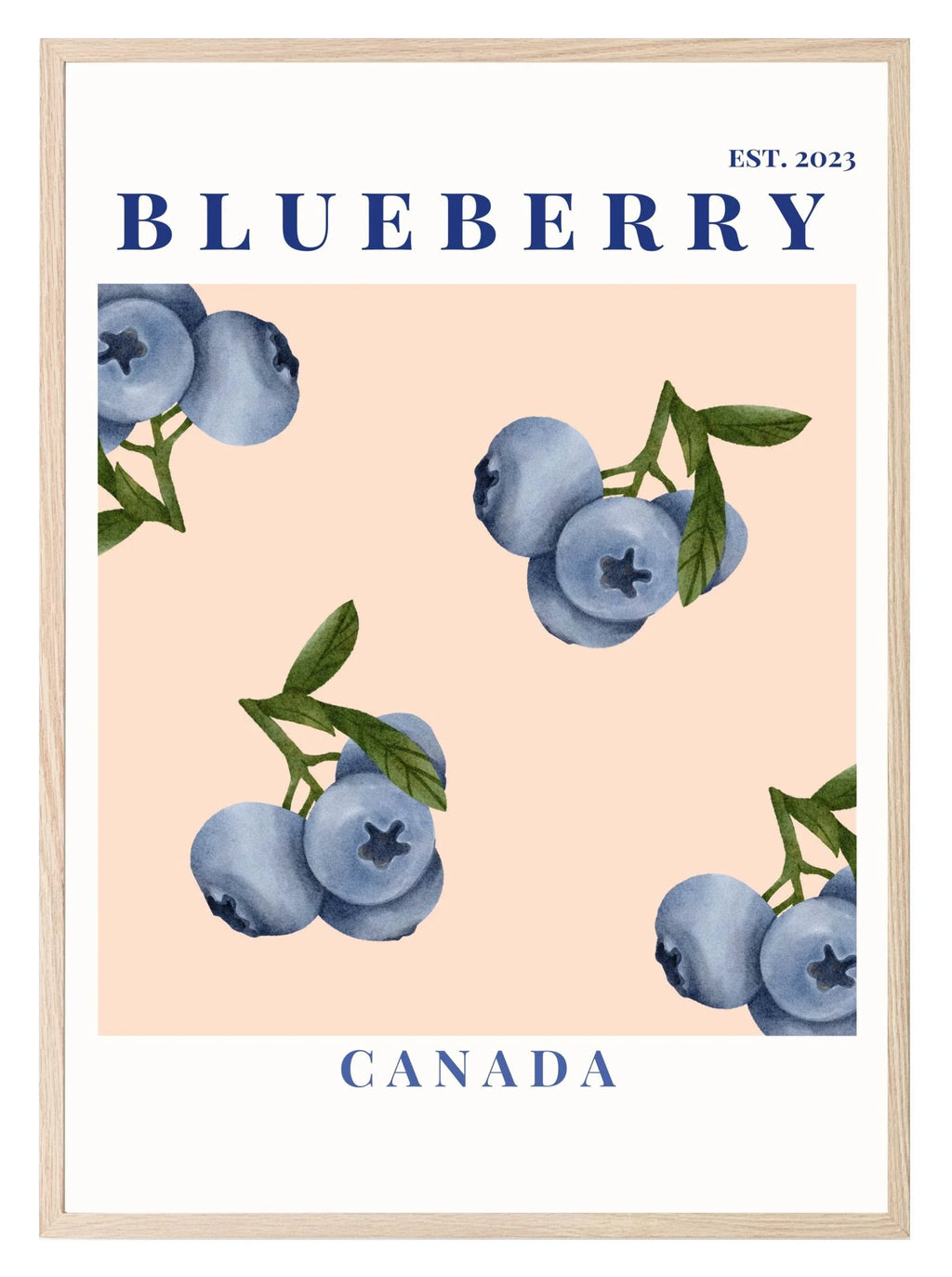 Blueberry Canada Print | Fresh Fruit Wall Art - Larosier Prints