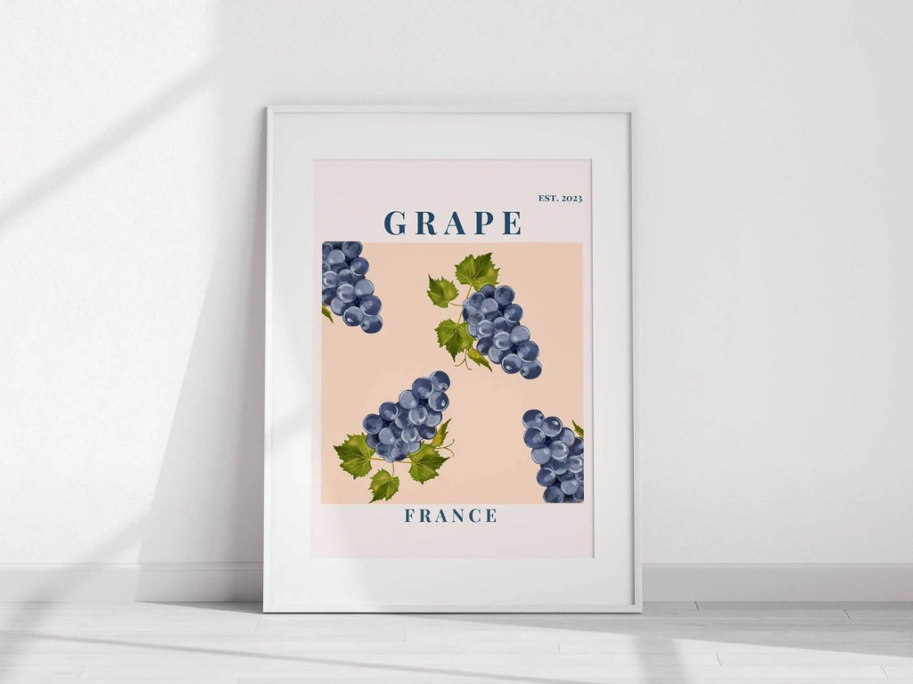 Grape France Print | Fruit Wall Art - Larosier Prints