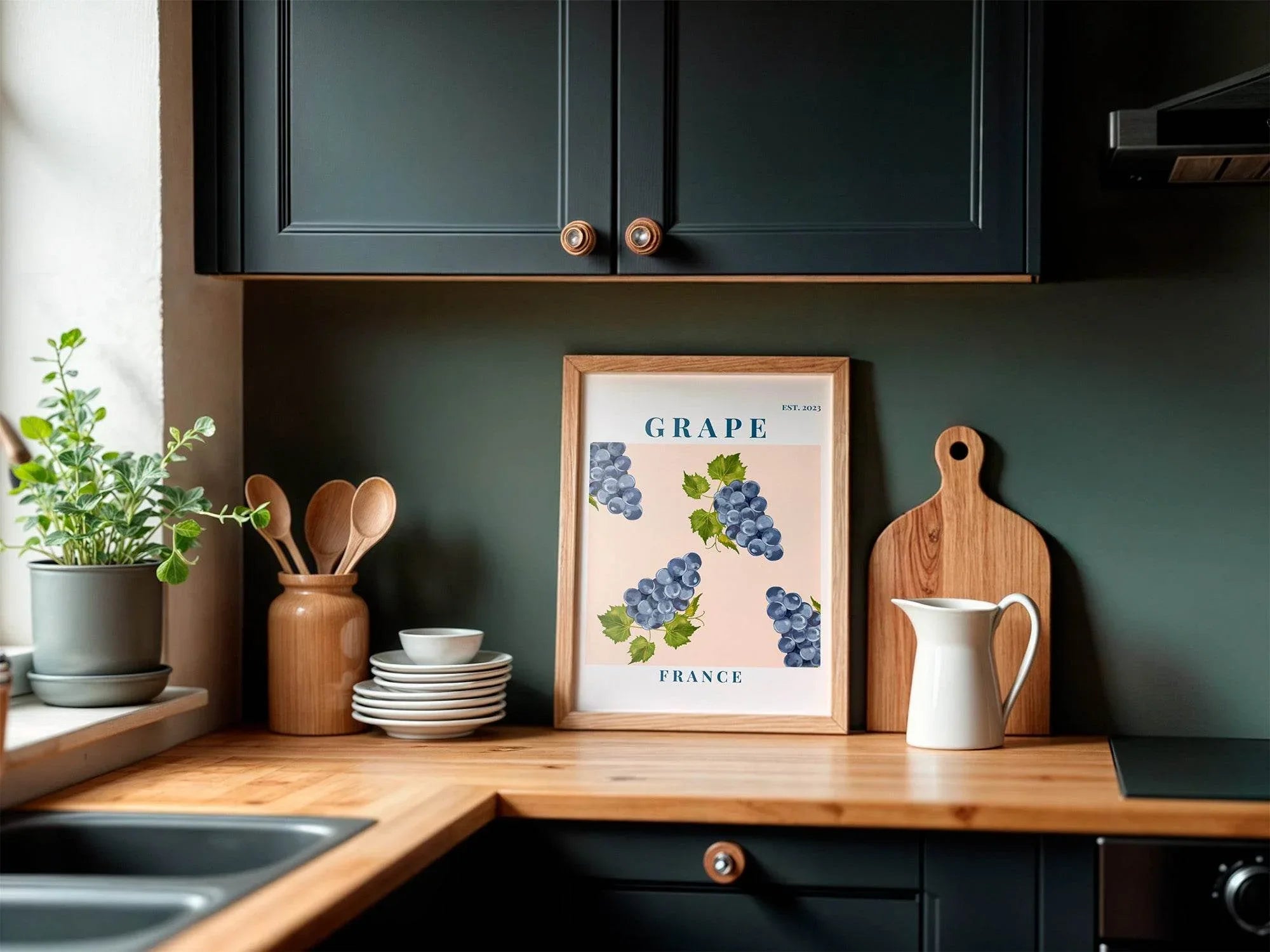 Grape France Print | Fruit Wall Art - Larosier Prints
