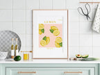 Lemon Spain Print | Bright Citrus Wall Art - Larosier Prints