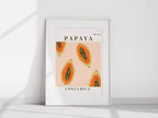 Papaya Costa Rica Print | Tropical Fruit Wall Art - Larosier Prints