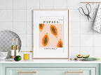 Papaya Costa Rica Print | Tropical Fruit Wall Art - Larosier Prints