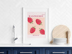 Raspberry Mexico Print | Colourful Fruit Wall Art - Larosier Prints