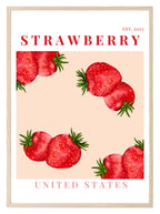 Strawberry United States Print | Colourful Fruit Wall Art - Larosier Prints