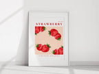 Strawberry United States Print | Colourful Fruit Wall Art - Larosier Prints