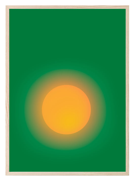 Emerald Green The Sun Print