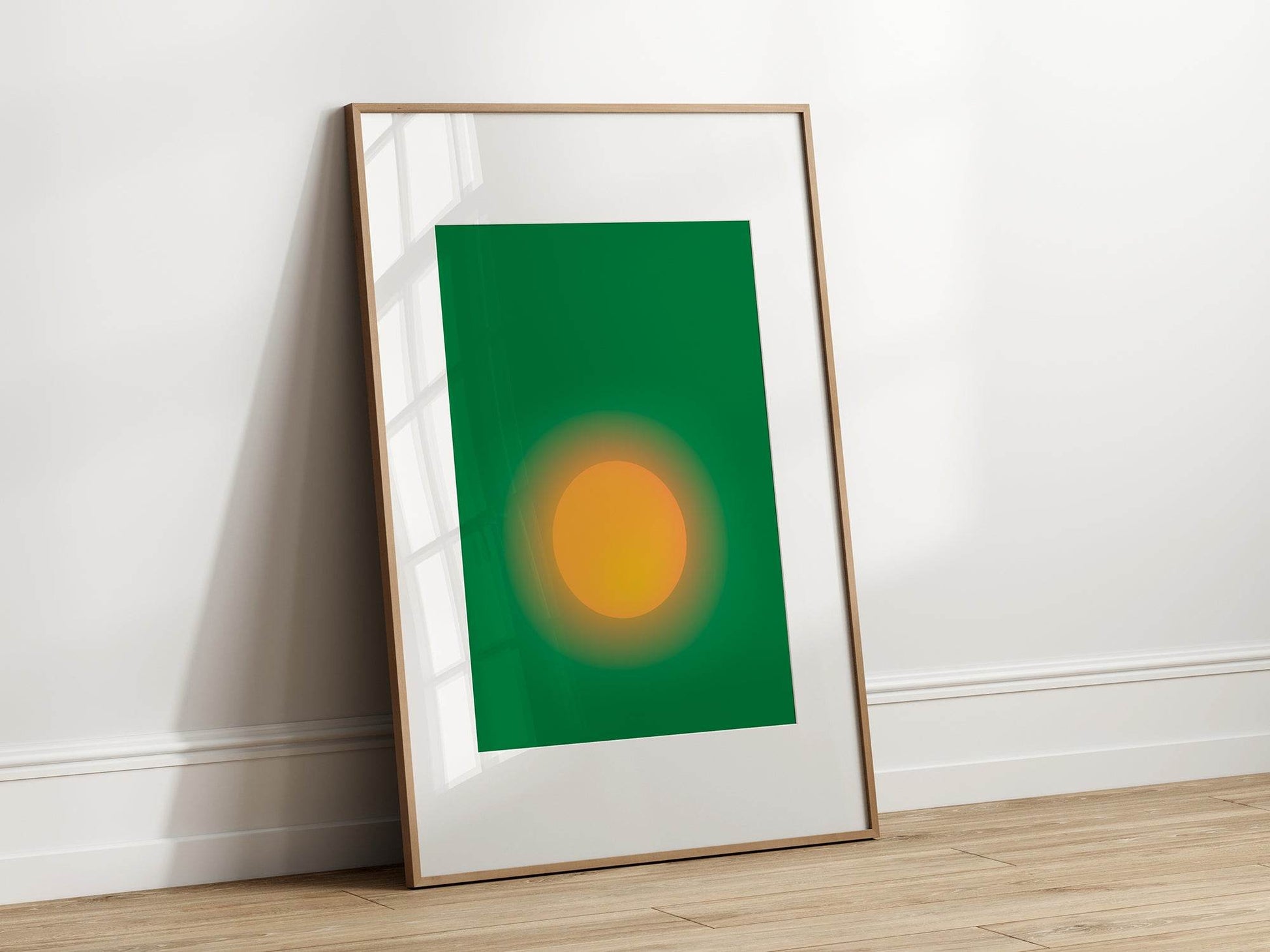 Emerald Green The Sun Print