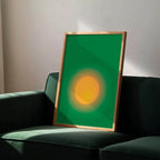 Emerald Green The Sun Print - Larosier Prints