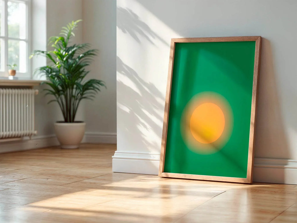 Emerald Green The Sun Print - Larosier Prints