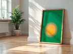Emerald Green The Sun Print - Larosier Prints