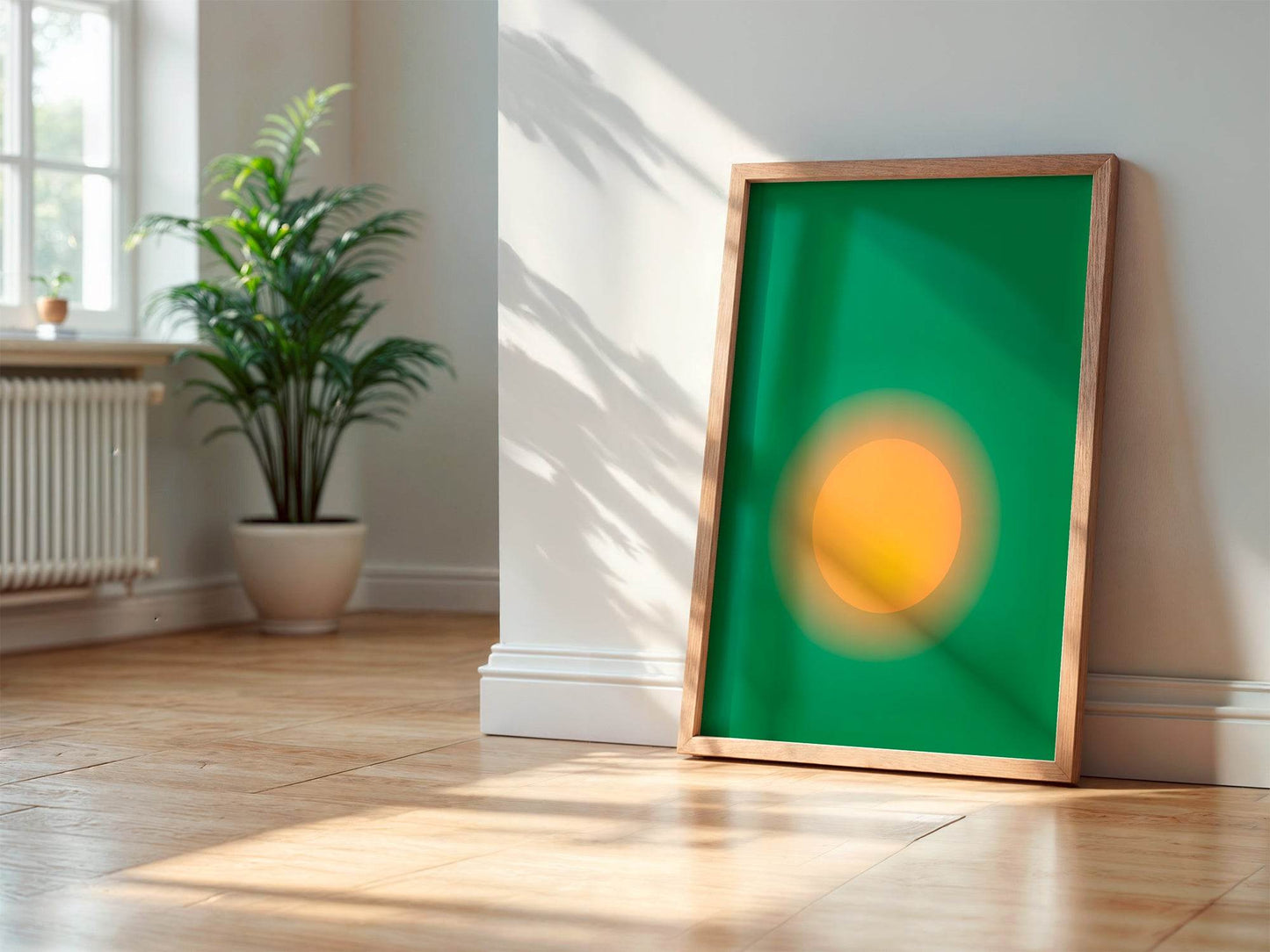 Emerald Green The Sun Print
