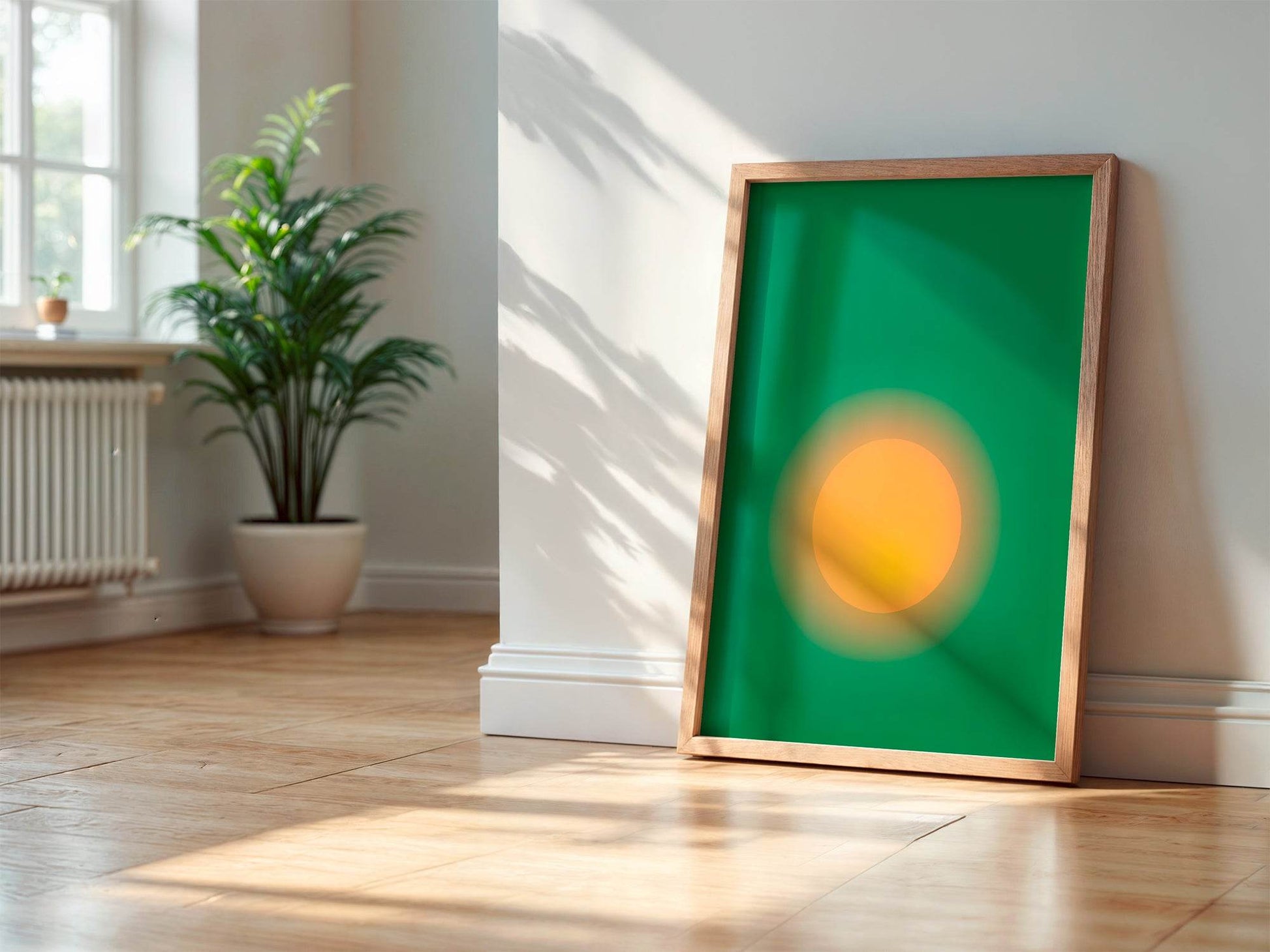 Emerald Green The Sun Print