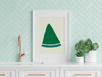 Emerald Green Watermelon Slice Print - Larosier Prints