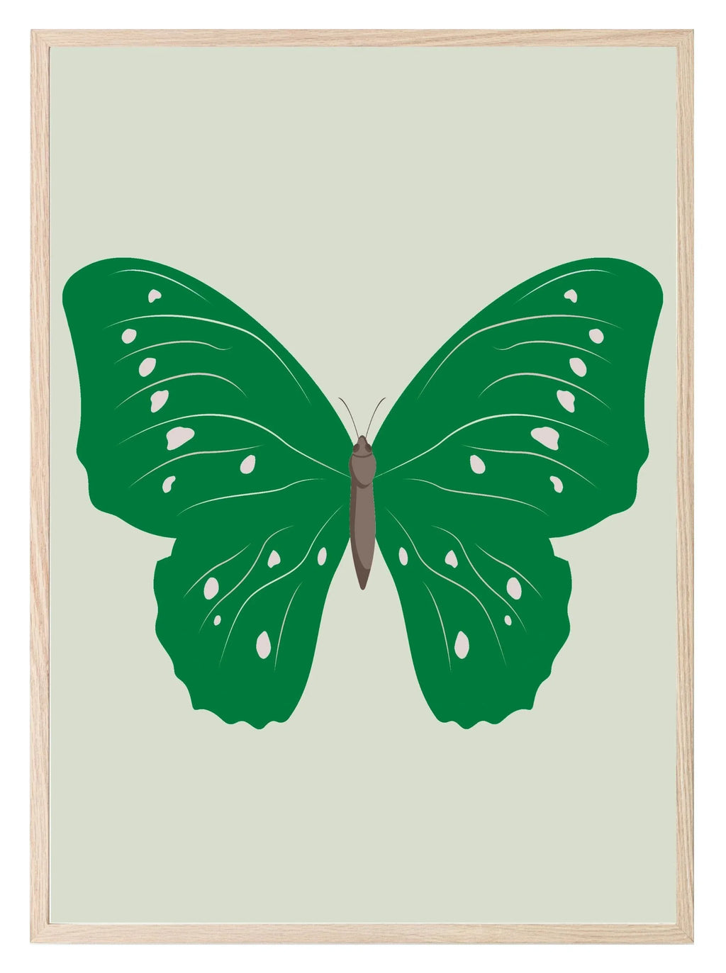 Emerald Green Butterfly Print - Larosier Prints