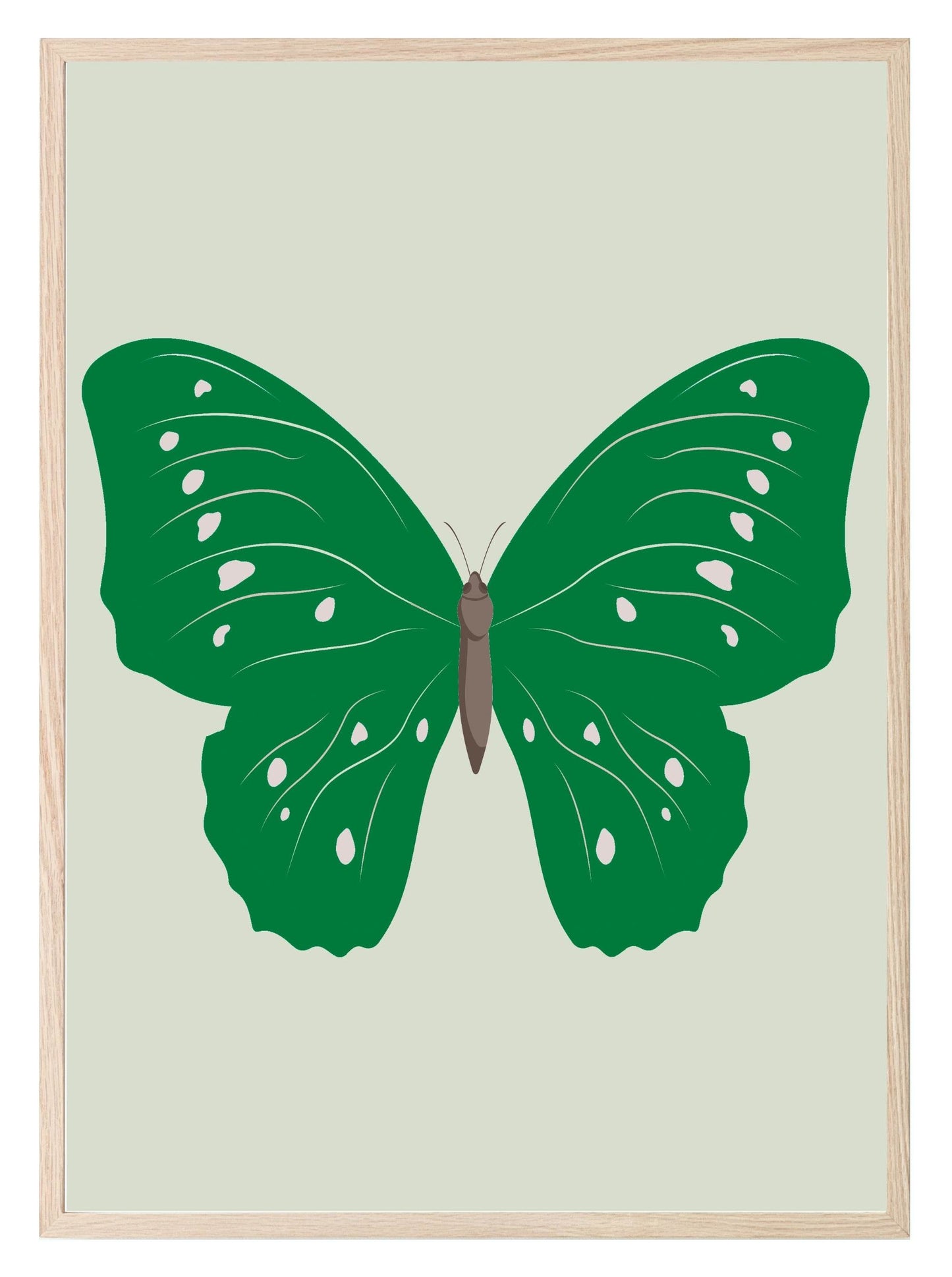 Emerald Green Butterfly Print
