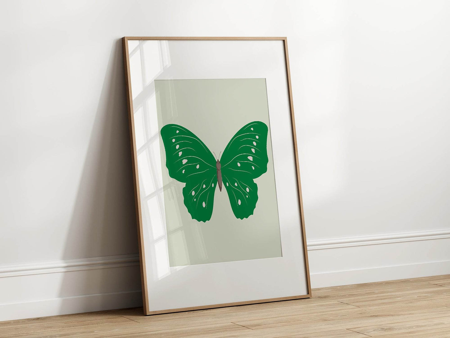 Emerald Green Butterfly Print