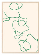 Emerald Green Line Art Print - Larosier Prints