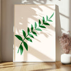 Emerald Green Leaves Print - Larosier Prints