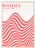Red Dreams Print | Bauhaus Classic Inspired Art | Red - Larosier Prints